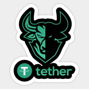 tether coin Crypto coin Crytopcurrency Sticker